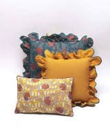 Belle-épine rectangle cushion green