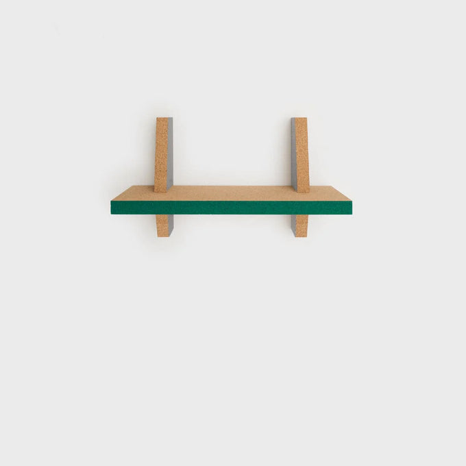 Horizon floating shelf, green