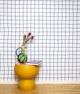 Papier-peint Carré, bleu