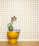 Papier-peint Carré, ocre