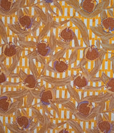 Papier-peint textile Belle-épine - Jaune