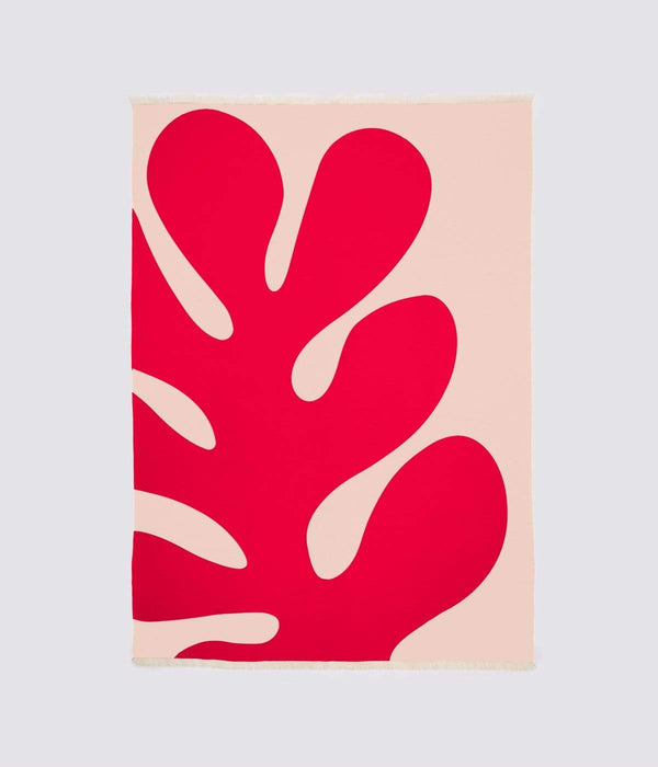 Plaid Variation rouge et rose - Maison Matisse