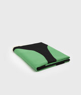 plaid variation vert et noir plié