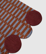 Tapis Paysage au soleil - bleu ciel / marron