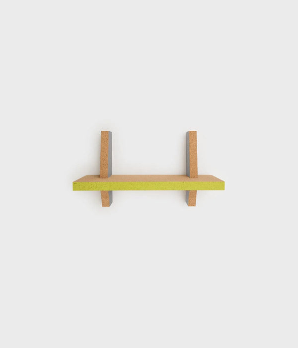 Horizon floating shelf, yellow