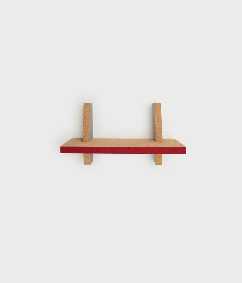 Horizon floating shelf, red