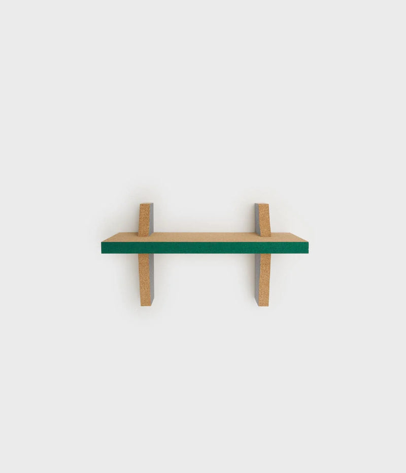 Horizon floating shelf, green