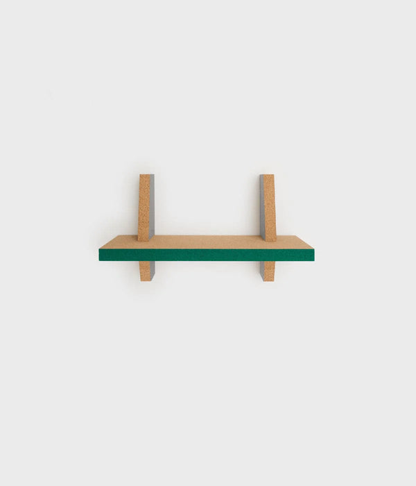 Horizon floating shelf, green