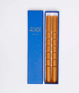 lot de deux chandelles ocre