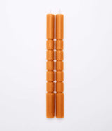Lot of two Carré candles orange blossom scent, ochre