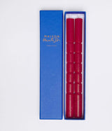 lot de deux chandelles rouge