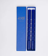 lot de deux chandelles bleu
