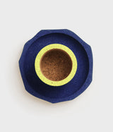 Levant pencil holder, blue and yellow