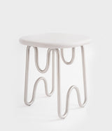 Lierre side table - stainless steel
